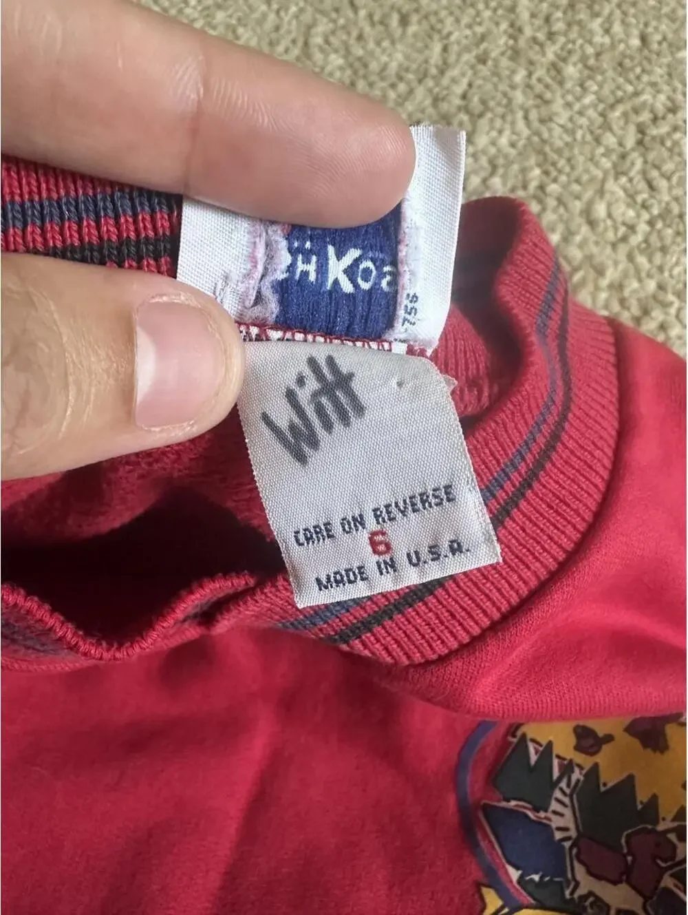 Red Osh Kosh vintage 90s crewneck sweatshirt